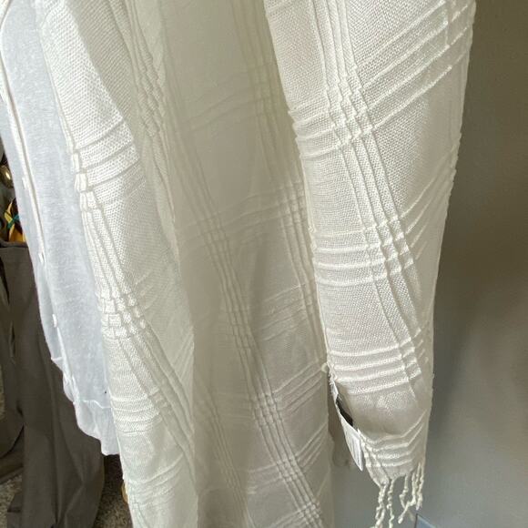 Christopher Banks Cream Scarf with fringe - Picture 9 of 9